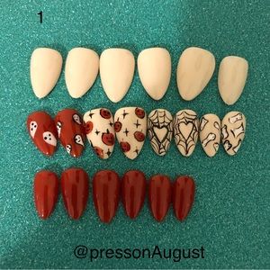 Press on nails| gel press on | High quality| short almond